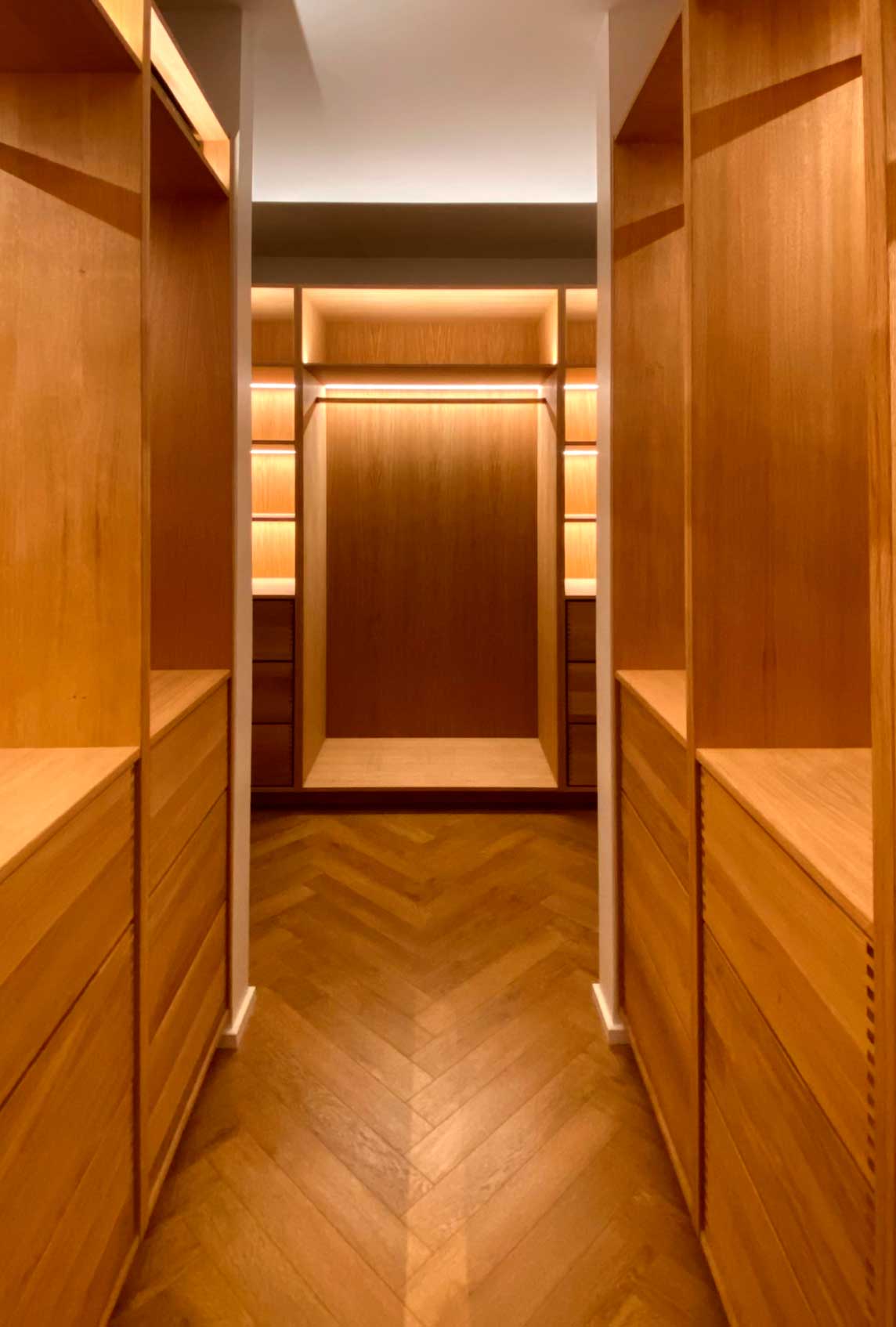 Walk-in i egetræ
